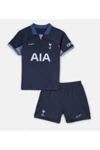 Tottenham Hotspur Jalkapallovaatteet Lasten Vieraspeliasu 2023-24 Lyhythihainen (+ Lyhyet housut)